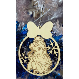 Boule de Noël en bois  | Pixatom.fr