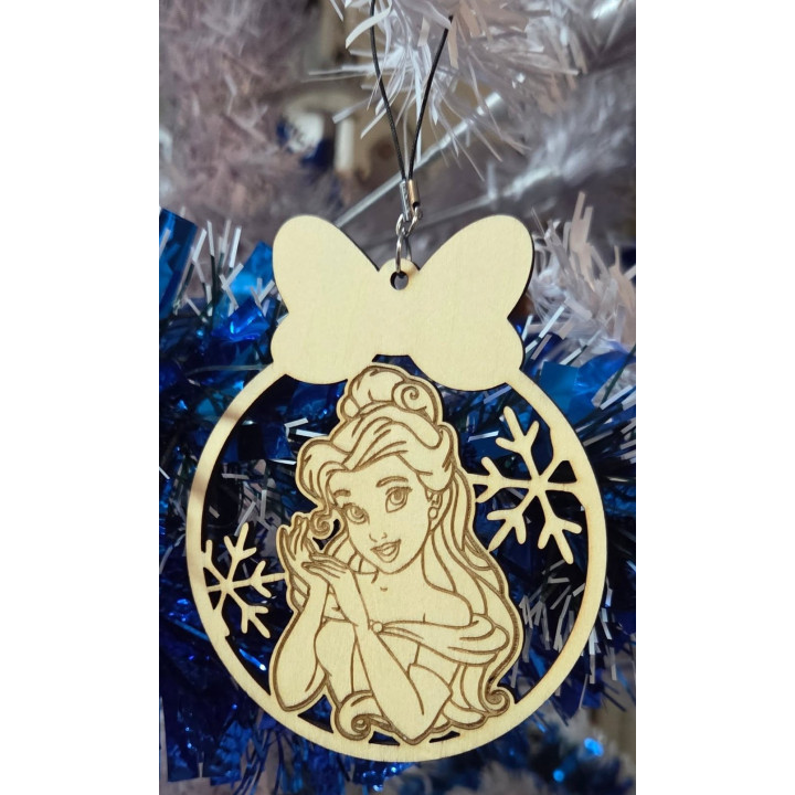 Boule de Noël en bois  | Pixatom.fr